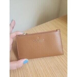 Kate Spade Brown Pebbled Leather Small Wallet